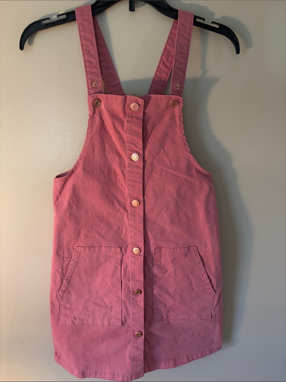 BCBG Button-Front Pinafore Dress